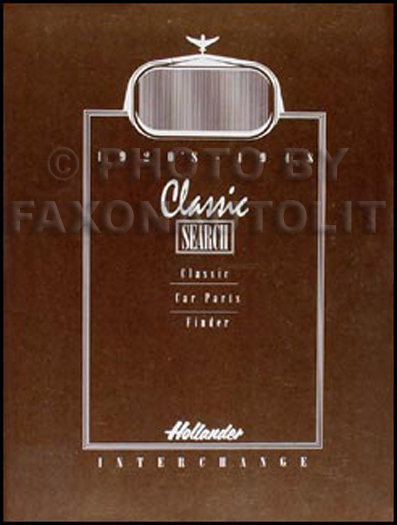 1920s-1948 Hollander U.S. Parts Interchange Manual