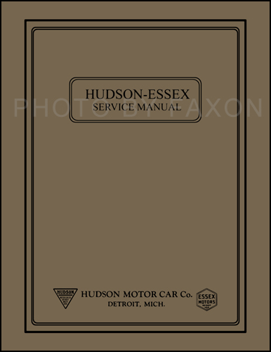 1921-1929 Repair Shop Manual Reprint 1926-1927 for 21-29 Essex/1924-29 Hudson