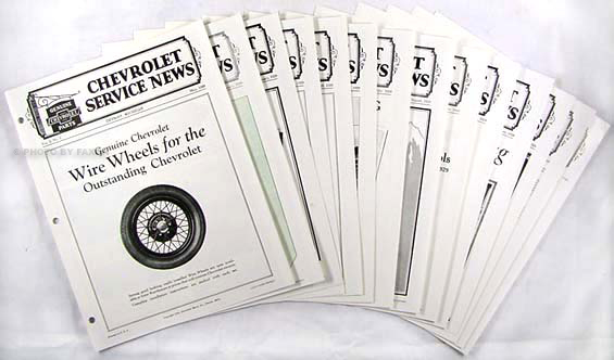 1929 Chevrolet Service News 12 issues Reprint