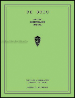 1934-1936 De Soto Master Shop Manual Reprint 