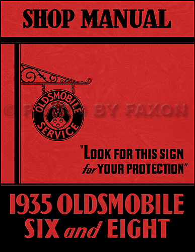 1935 Oldsmobile Repair Shop Manual Reprint