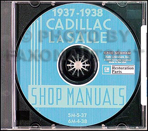 1937-1938 Cadillac & LaSalle CD-ROM Shop manual