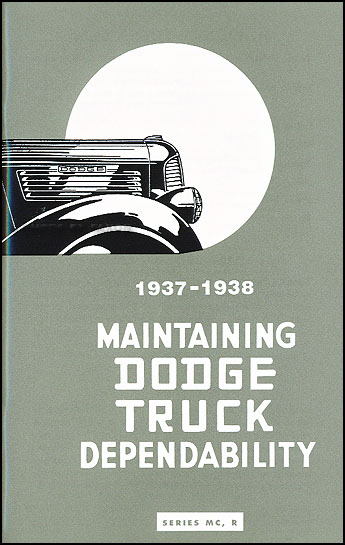19371938 Dodge 1 2 ton Truck Reprint Owner's Manual This item is not rated