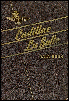 1938 Cadillac and La Salle Data Book Original