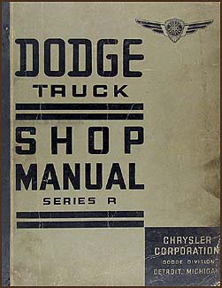 1938 Dodge Truck Shop Manual Original 