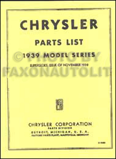 Chrysler auto parts list #4