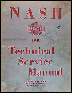1940 Nash Shop Manual Original 