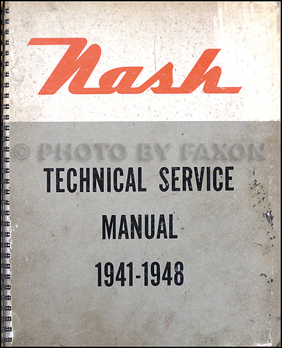 1941-1948 Nash Shop Manual Reprint 