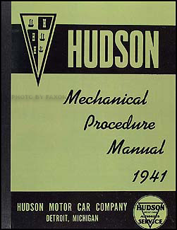 1941 Hudson Shop Manual Reprint 