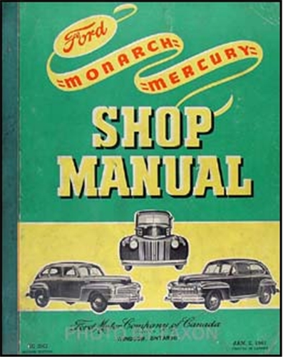 19391948 Ford Mercury Original Shop Overhaul Manual Car Pickup Truck