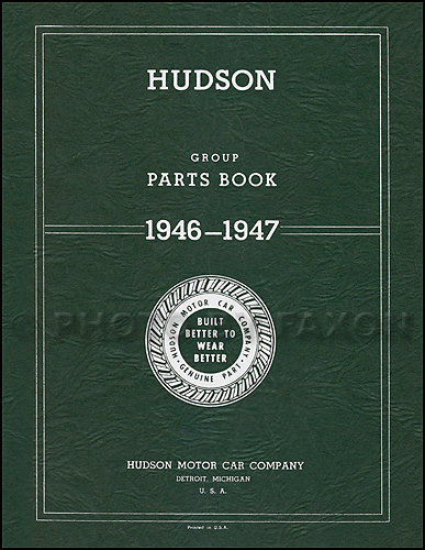 1946-1947 Hudson Parts Book Reprint