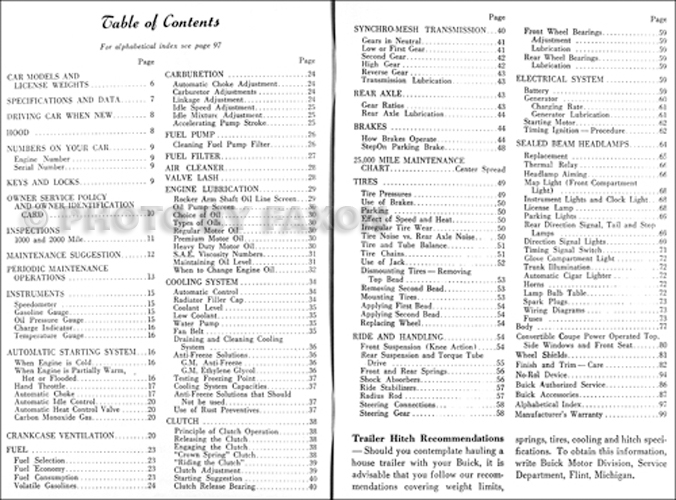 1927 buick owners manual