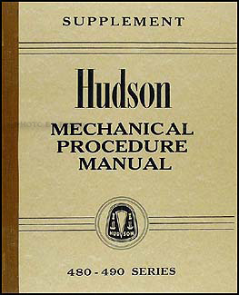 1948-1949 Hudson Shop Manual Reprint Supplement 
