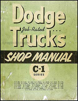1954-1955 Dodge C-1 Truck Shop Manual Original 
