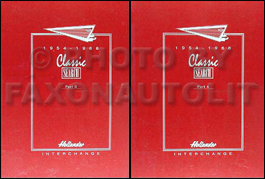 1954-1966 Hollander U.S. Parts Interchange Manual
