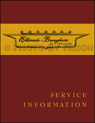 1957 1958 Cadillac Eldorado Brougham Repair Shop Manual Service Info 