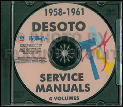 1958-1961 DeSoto Shop Manuals on CD-ROM