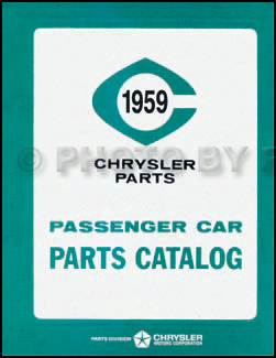 1959 MoPar Car Parts Book Reprint 