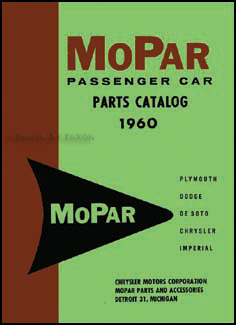 1960 MoPar Parts Book Reprint 