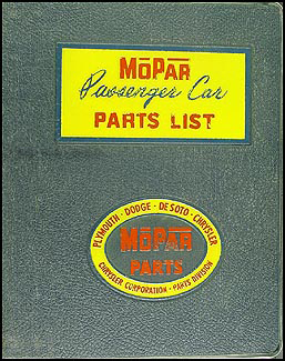 1960 MoPar Parts Book Original 
