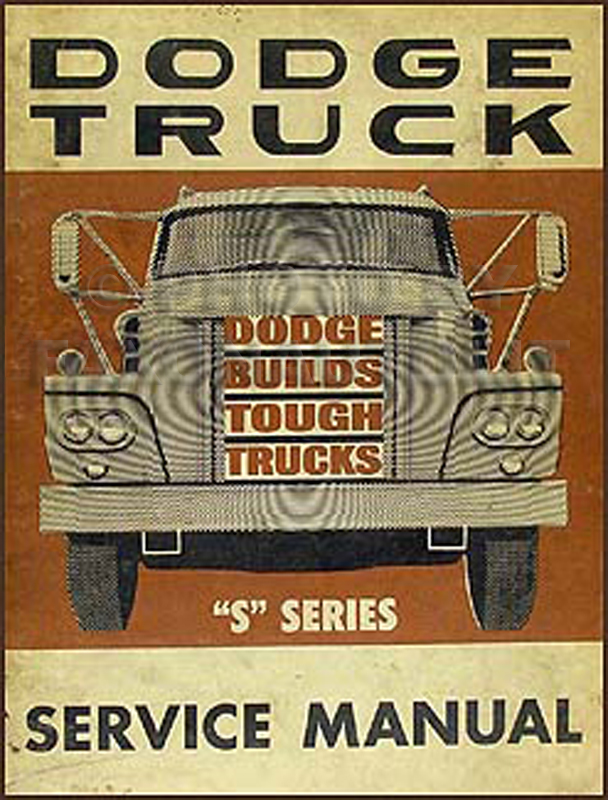 1963 Dodge Truck Shop Manual Original 