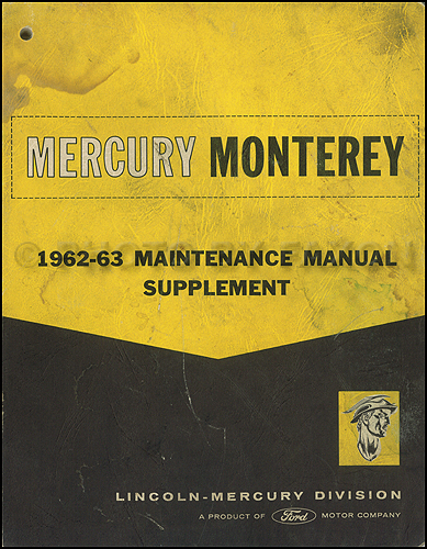 1963 mercury monterey shop manual cd