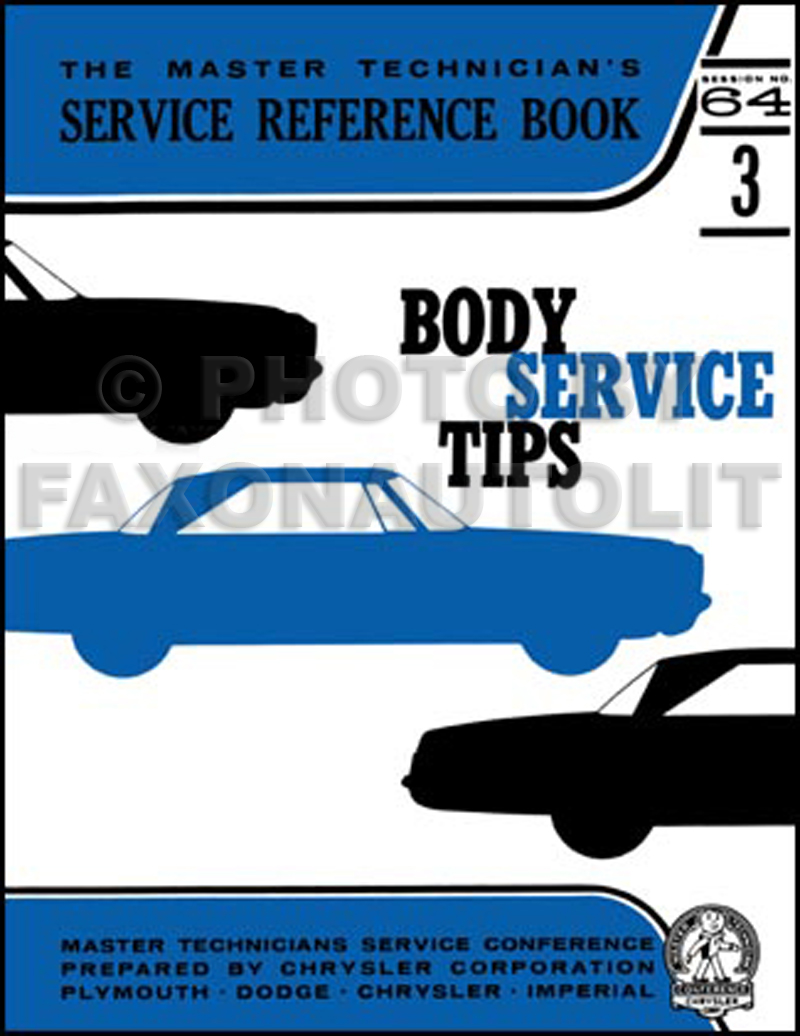1964 MoPar Window Service Training Manual Reprint 