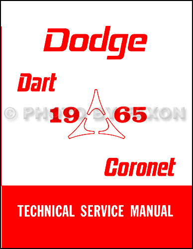 1965 Dodge Coronet & Dart Shop Manual Reprint 65