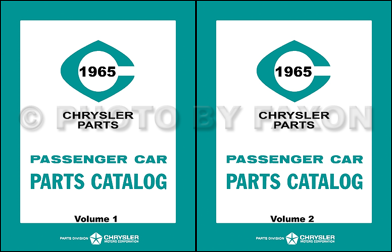 1965 MoPar Parts Book Reprint 2 Volume Set