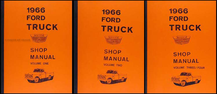 1966 Ford Truck Repair Shop Manual Reprint Set