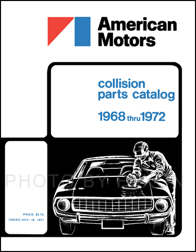 1968-1972 AMC Body Collision Parts Catalog Reprint
