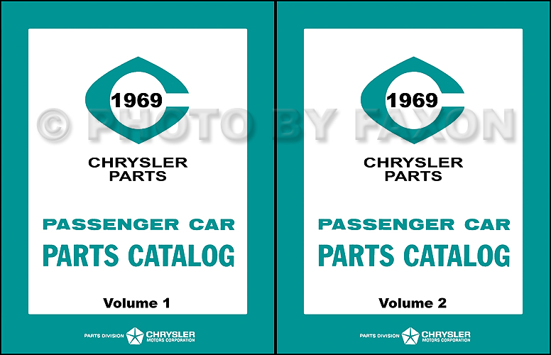 1969 MoPar Parts Book Reprint 2 Volume Set