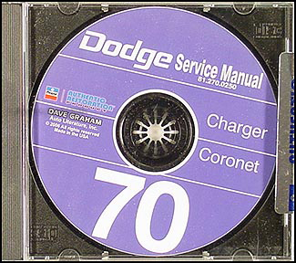 1970 Dodge Charger, Coronet, & Super Bee CD Shop Manual 
