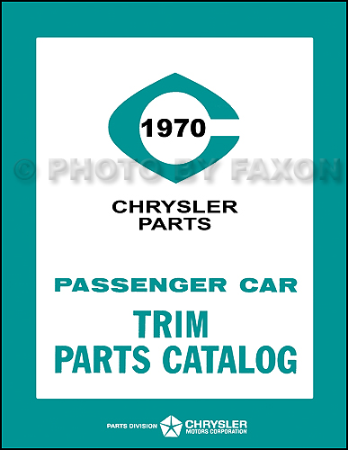 1970 Mopar Trim Catalog Reprint