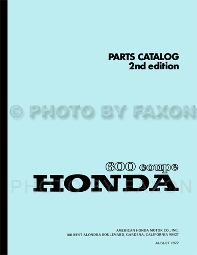 1971-1972 Honda Z360 600 Coupe Repair Manual Original 