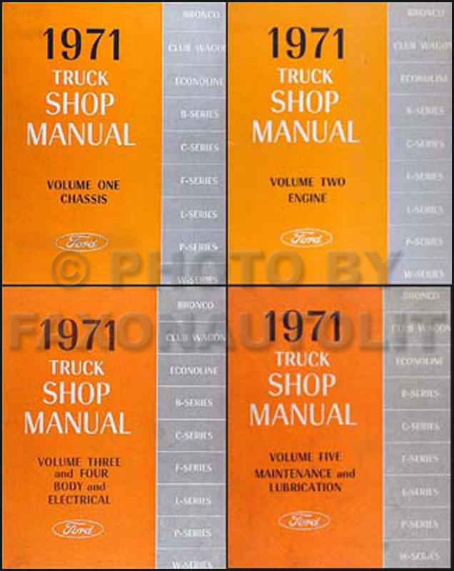 ford van shop manual