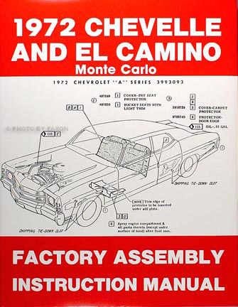 1972 Chevelle SS Monte Carlo El Camino 