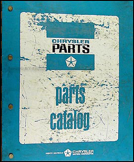 1972 Dodge, Plymouth, Chrysler Car Parts Book Original Binder