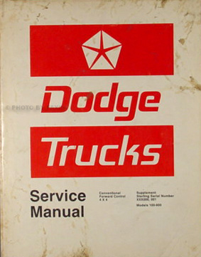 2003 dodge truck service manual
