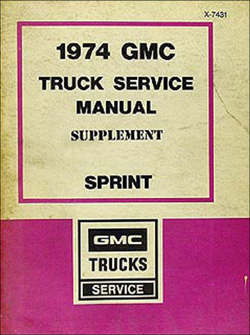 1974 Chevy El Camino GMC Sprint Foldout Wiring Diagram Original