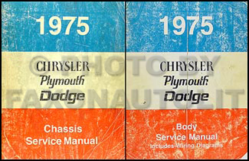 1975 MoPar RWD Car Repair Manual Original