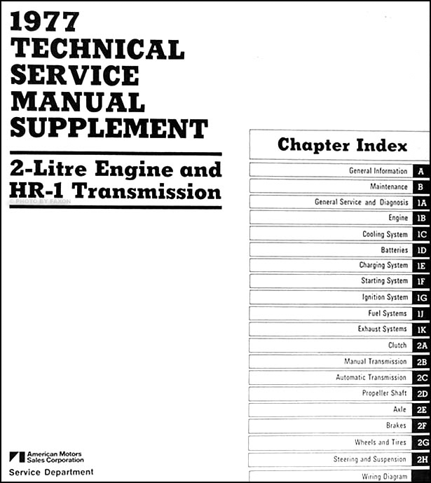 77 hornet shop manual