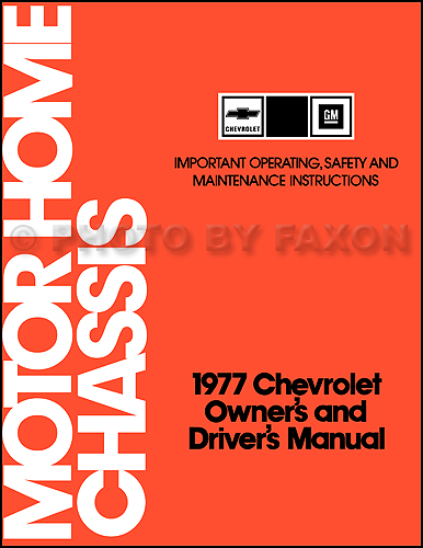 1982 chevy motorhome manual