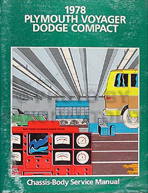 1978 Dodge Plymouth Van Repair Manual Original Compact, Voyager
