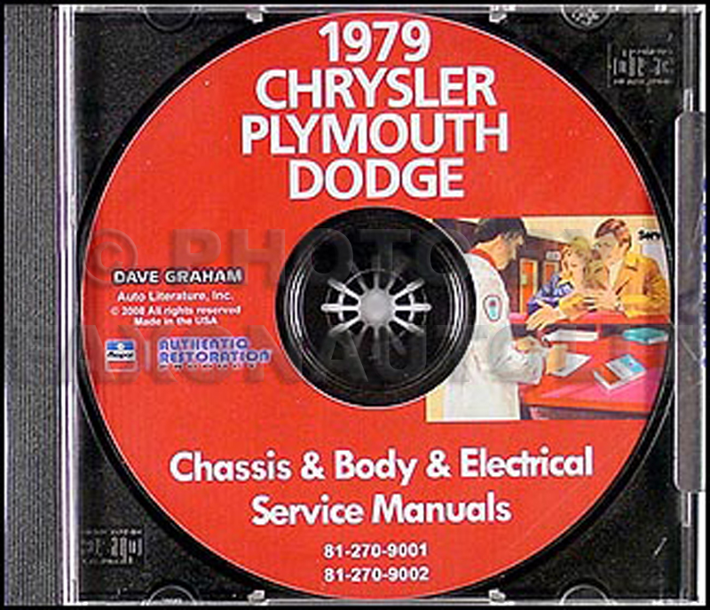 1979 Chrysler, Plymouth and Dodge CD-ROM Shop Manual 