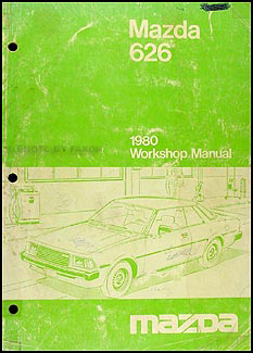 1980 Mazda 626 Repair Shop Manual Original