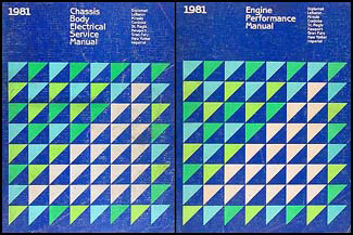 1981 MoPar RWD Car Repair Shop Manual 2 Vol Set
