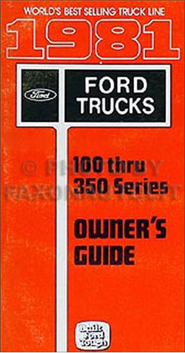 2001 Ford f150 lariat owners manual