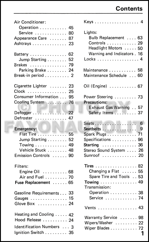 Honda prelude 1983 manual #4
