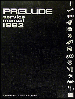1983 Honda Prelude Repair Manual Original 